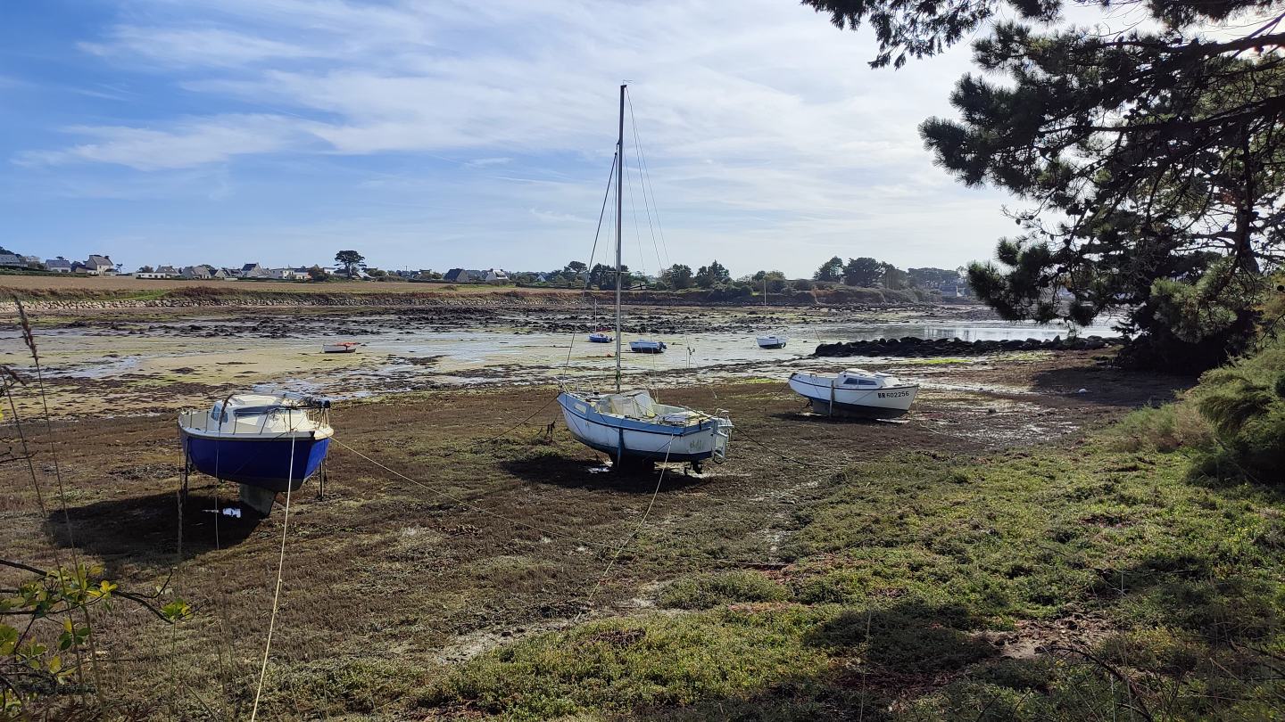 Port d'échouage | L'Aber Wrac'h à marée basse