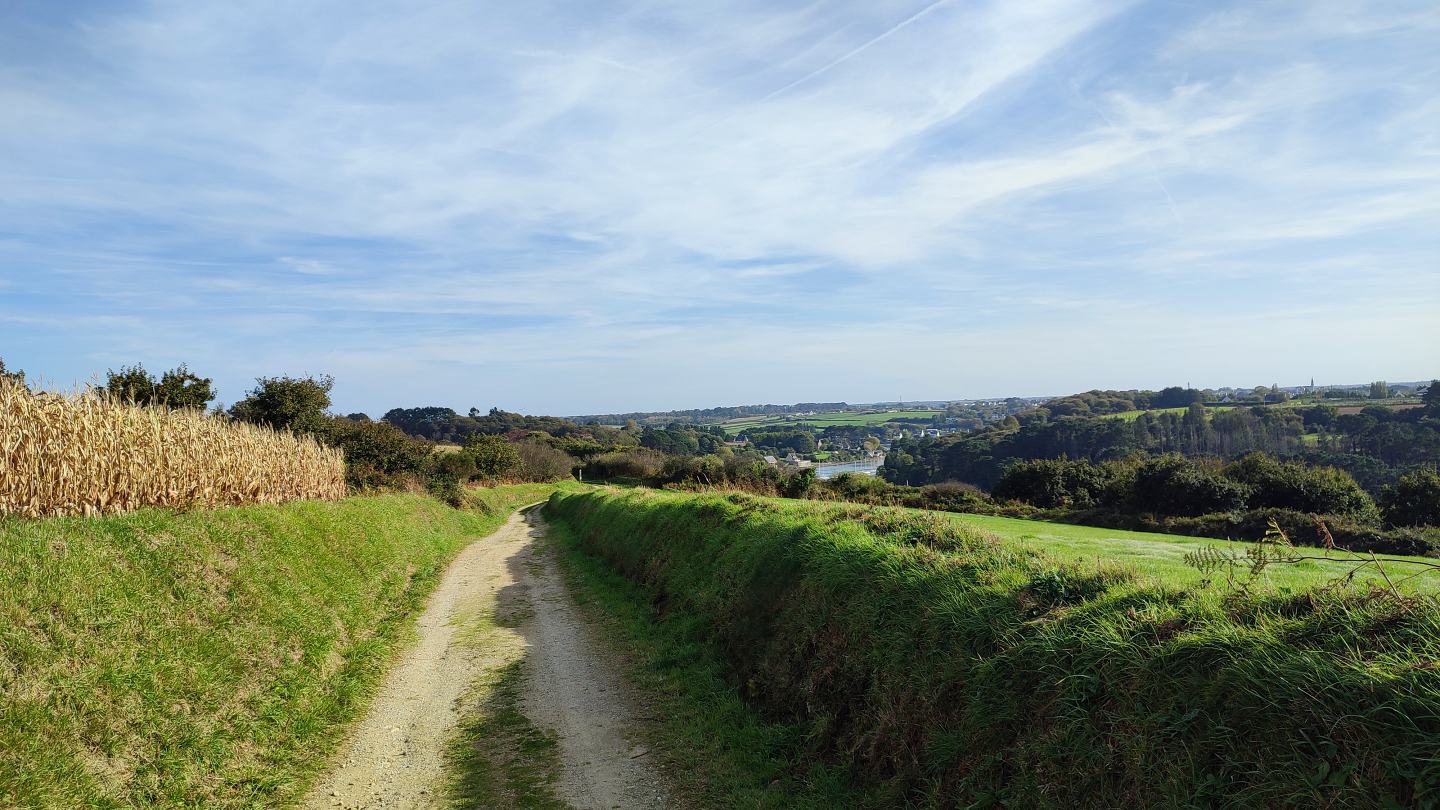Chemin d'exploitation - Vue Aber Wrac'h | Plouguerneau 